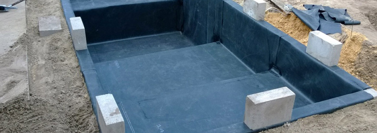 EPDM vijver bak maken