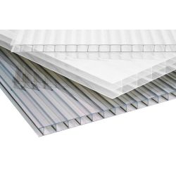 Polycarbonaat kanaalplaat 10mm dik 105cm breed