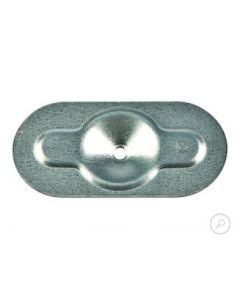 Drukverdeelplaat ovaal 82x40 mm, verpakking van 500 stuks