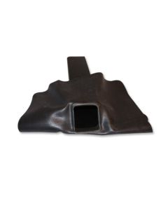 EPDM HWA stadsuitloop 60x100x500 mm met EPDM flap 45 graden, vooraanzicht