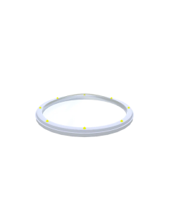 Ronde lichtkoepel acrylaat helder dubbelwandig