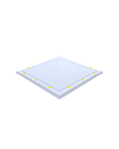 Piramide lichtkoepel acrylaat opaal driewandig